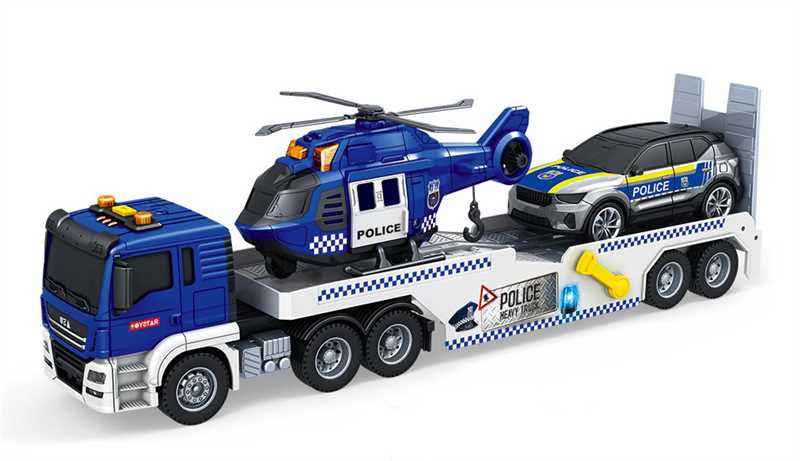 Rapid Speed Langtrailer med politibil og helikopter