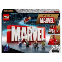 LEGO Super Heroes Marvel 76313, MARVEL-logo og minifigurer