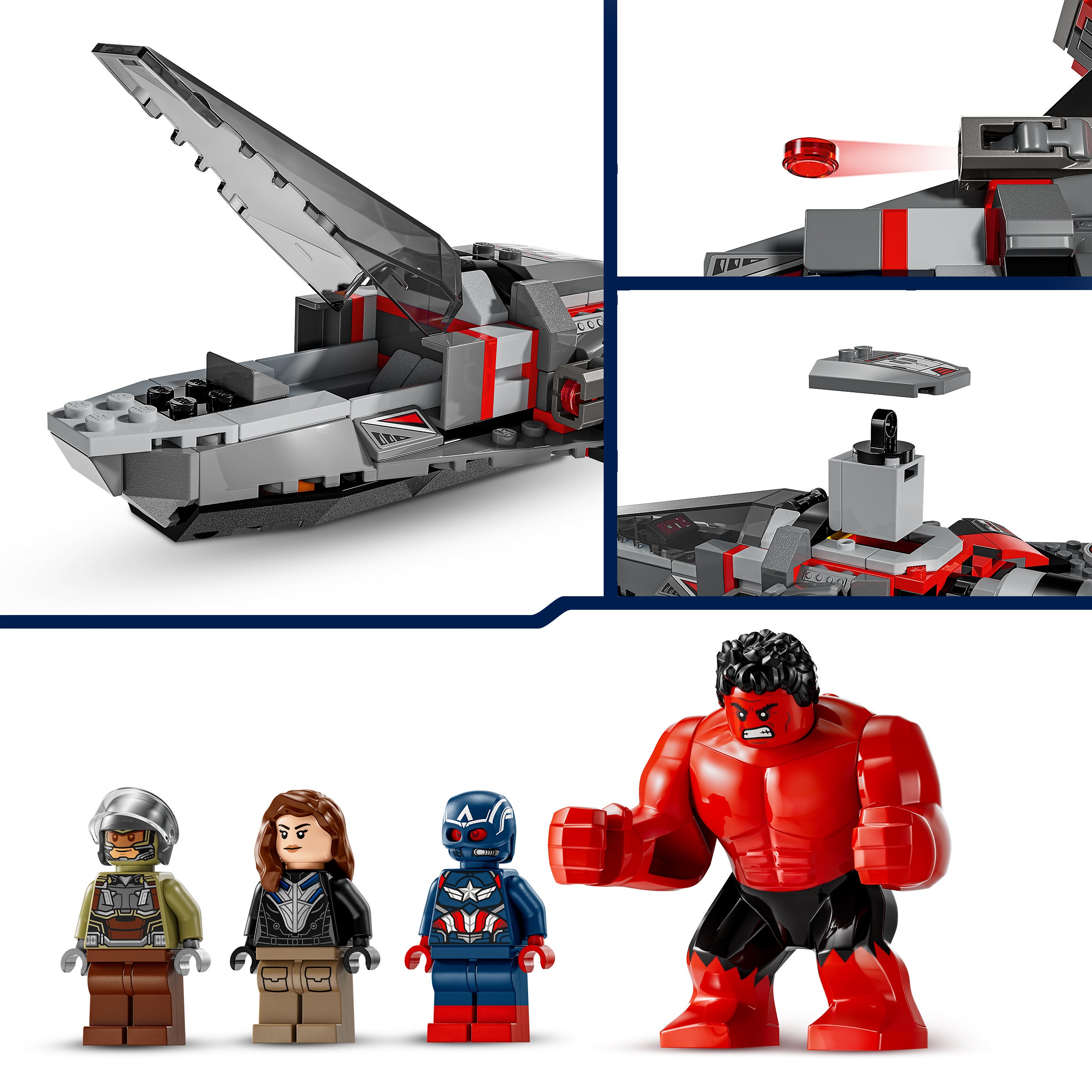 LEGO® Marvel Captain America i kamp mot Red Hulk 76292