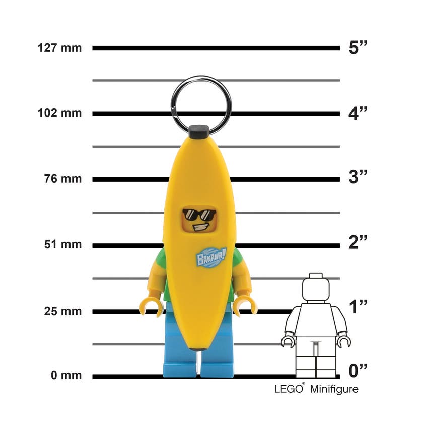 BANANA GUY Key Light: nøkkelring med LED-lys