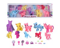 Fantasihester 10 stk med tilbehør