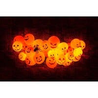 Halloween, LED-ballonger - Halloween-miks 3-pakning