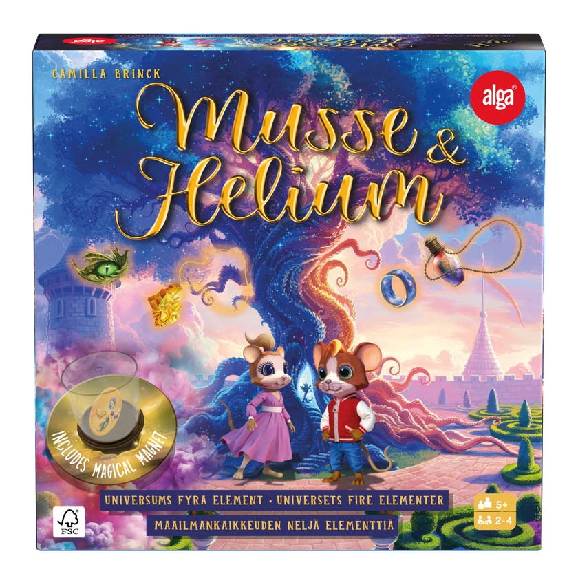 Musse & Helium Universums fire elementer