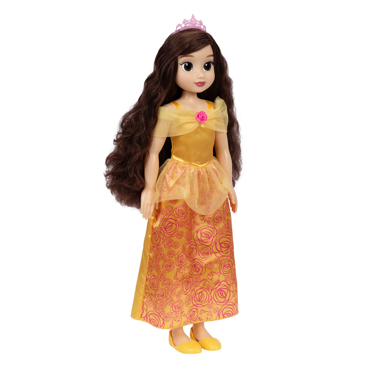 Disney Playtime Belle-dukke 71 cm med børste