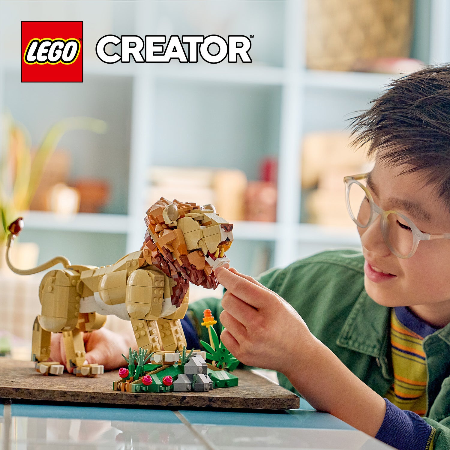 LEGO® Creator 3-i-1 Ville dyr: Majestetisk løve 31386
