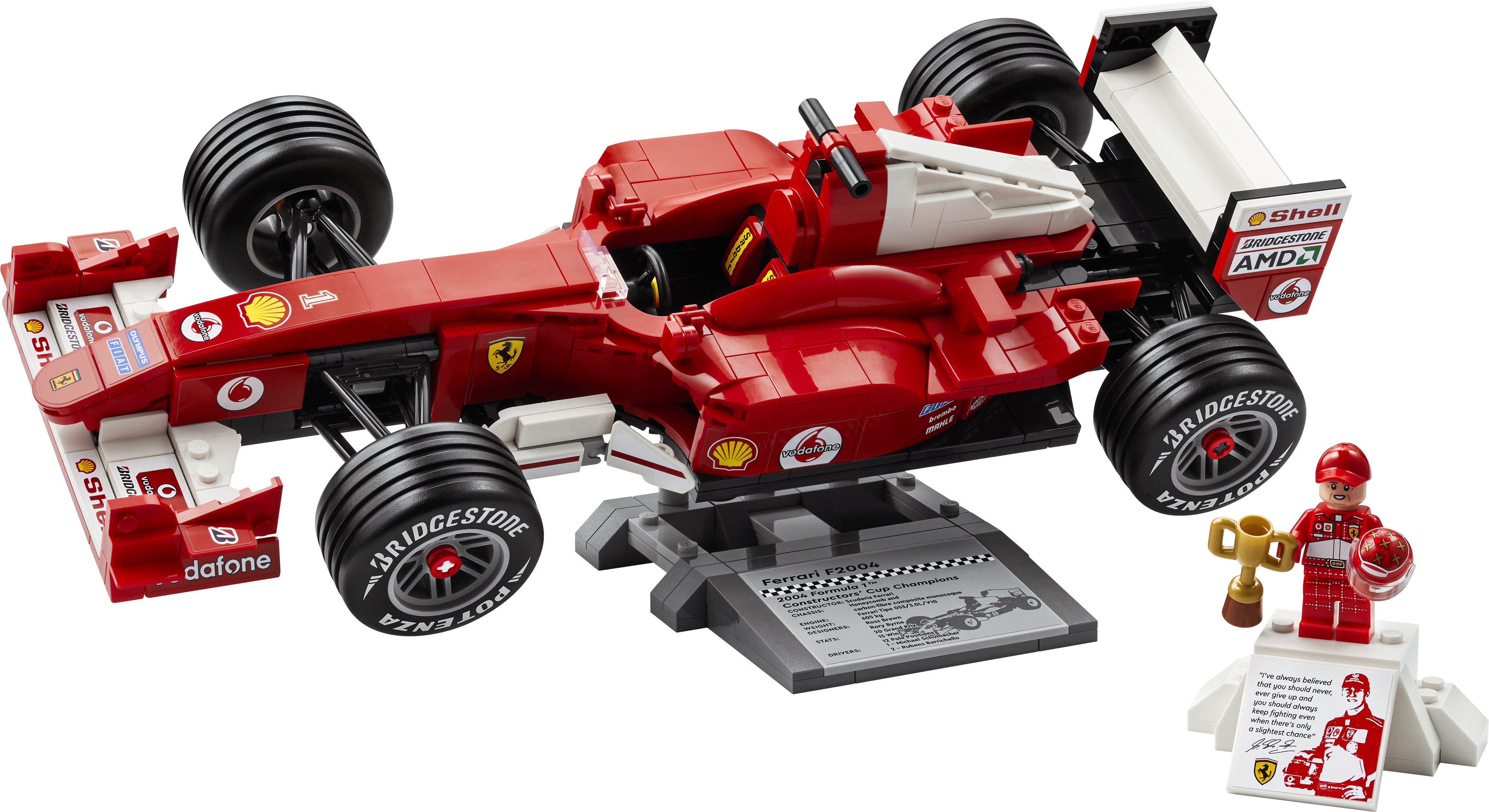 LEGO® Icons Ferrari F2004 og Michael Schumacher, bil 11375