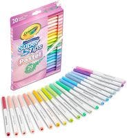 Crayola 20 Pastell Supertips - Tusjer