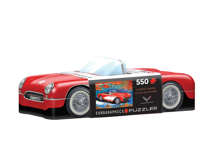 Corvette Cruising puslespill i metallboks