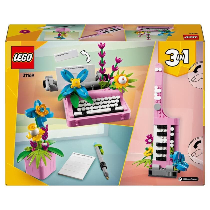 LEGO Creator 31169, Skrivemaskin med blomster