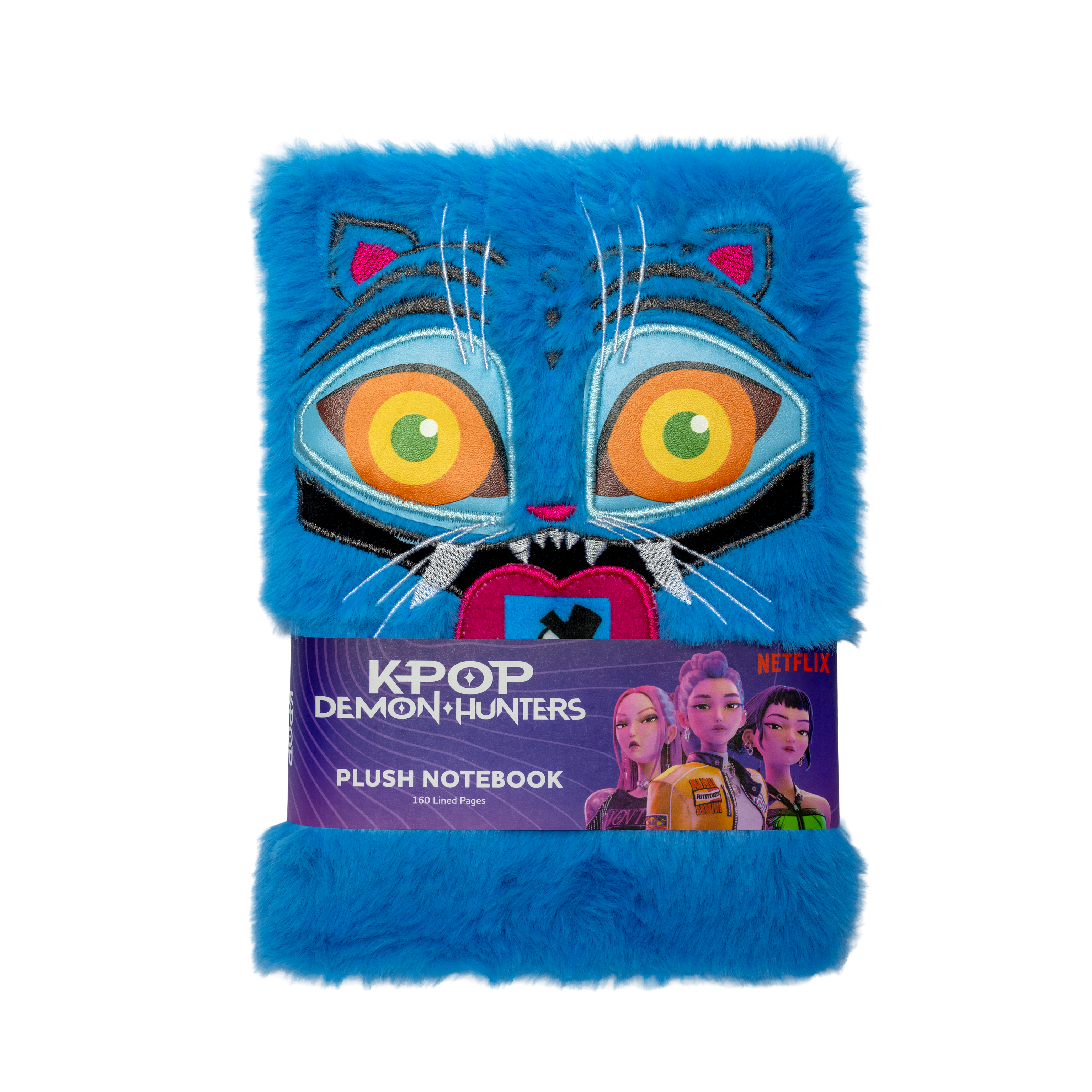 KPop Demon Hunters notatbok med plysj – myk favoritt for alle fans