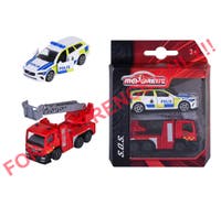 Majorette Svenske utrykningskjøretøy, 2-pack