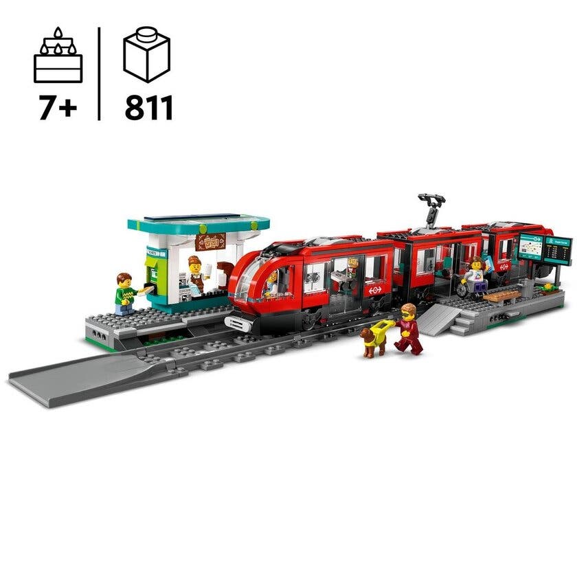 LEGO City 60423, Trikk og stasjon