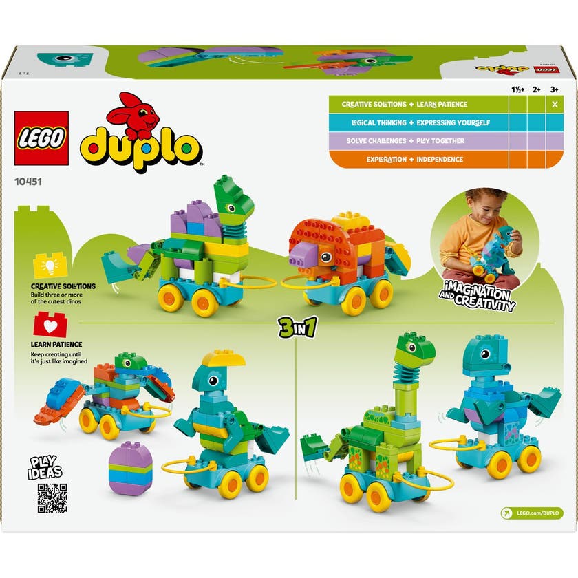 LEGO DUPLO Town 10451, 3-i-1 Dinosaurer på hjul