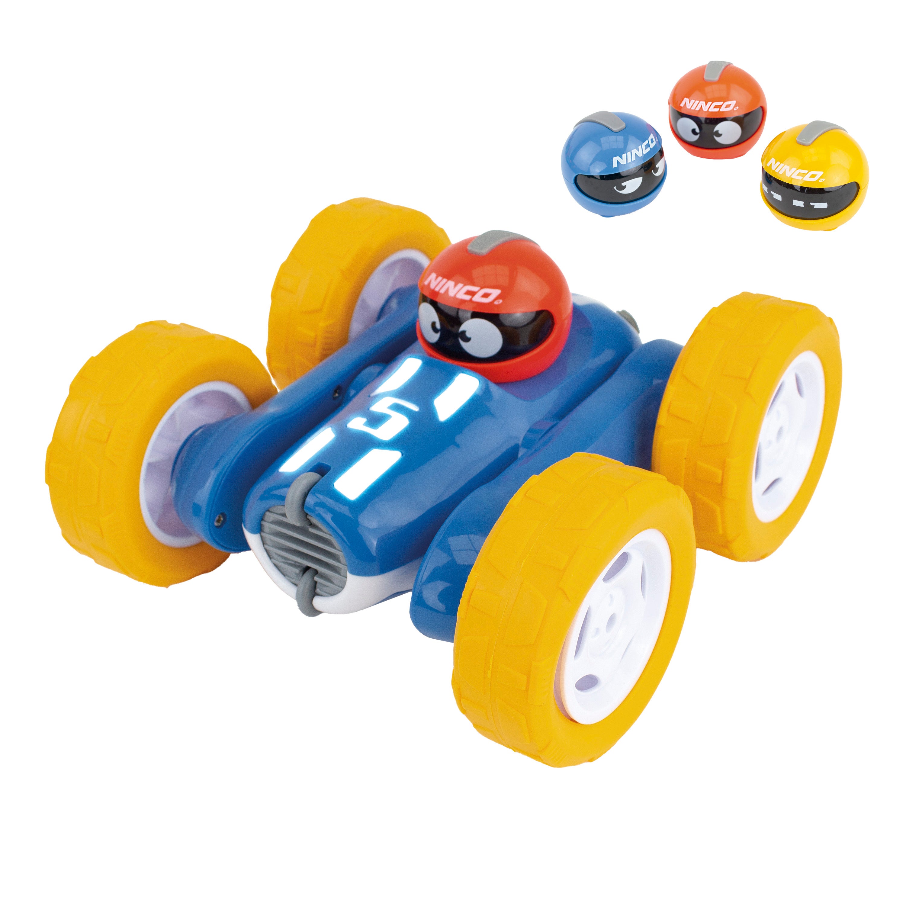 Ninco Acrobatic RC-bil med lys, lyd & 3 hjelmer