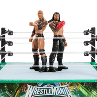 WWE Wrestling Ring med 2 actionfigurer