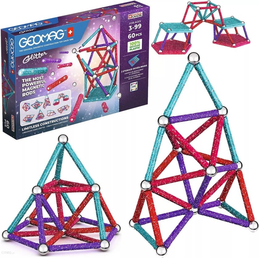 Geomag Glitter 60 Deler