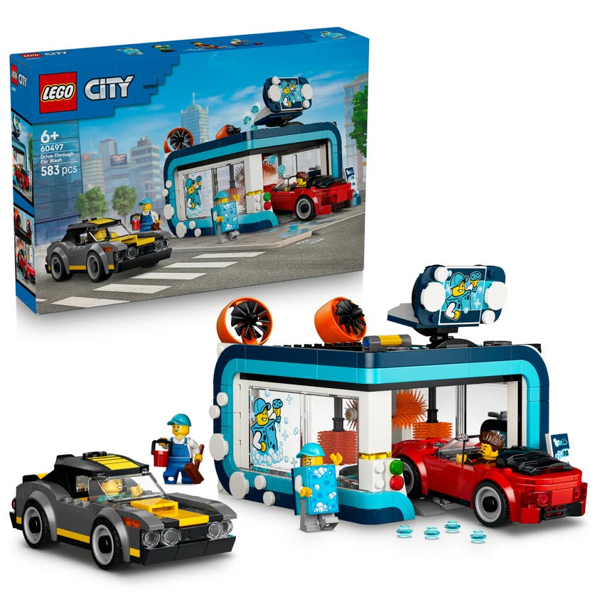 LEGO® City Bilvask med biler. Sett 60497
