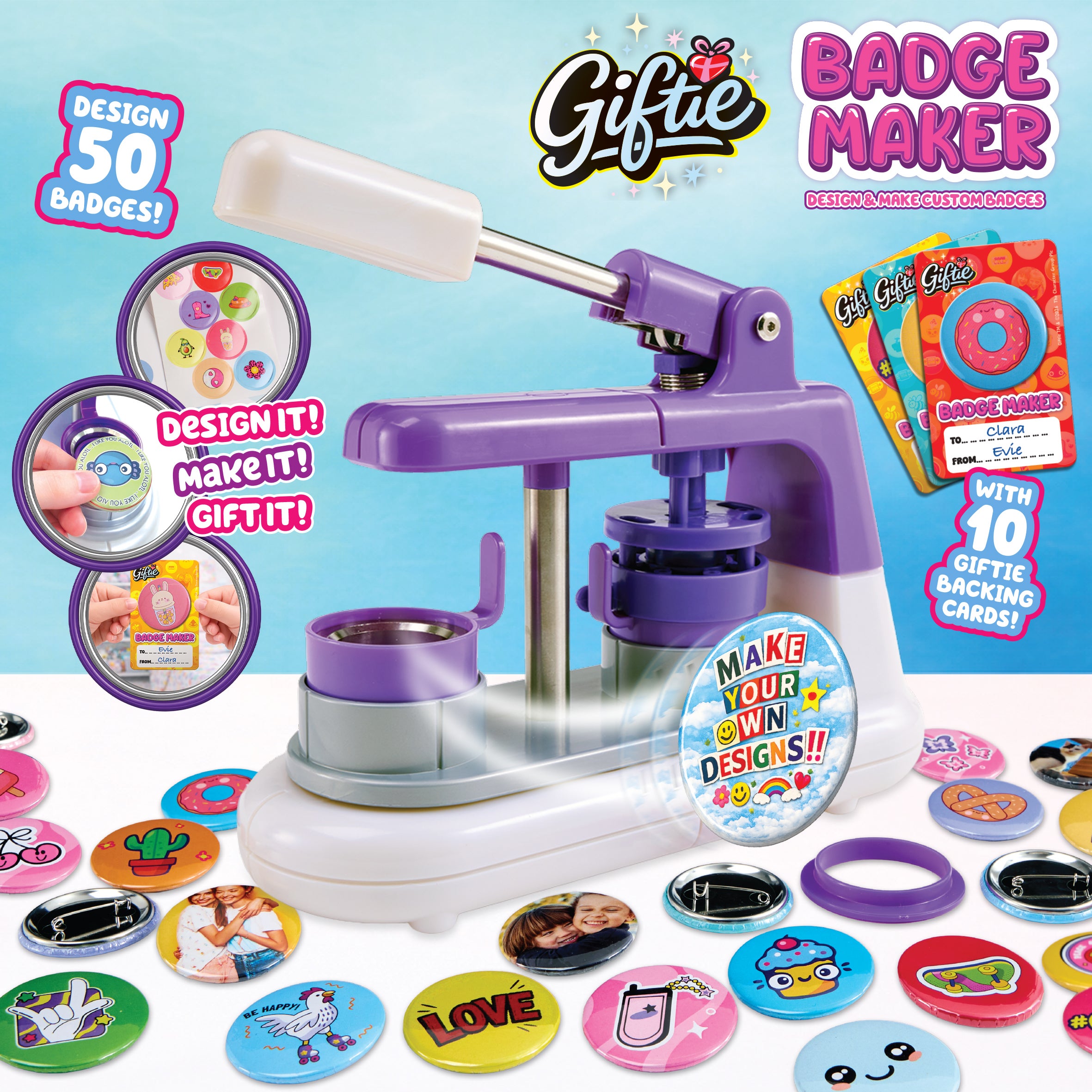Giftie Badge Maker – lag egne buttons å bruke og gi bort