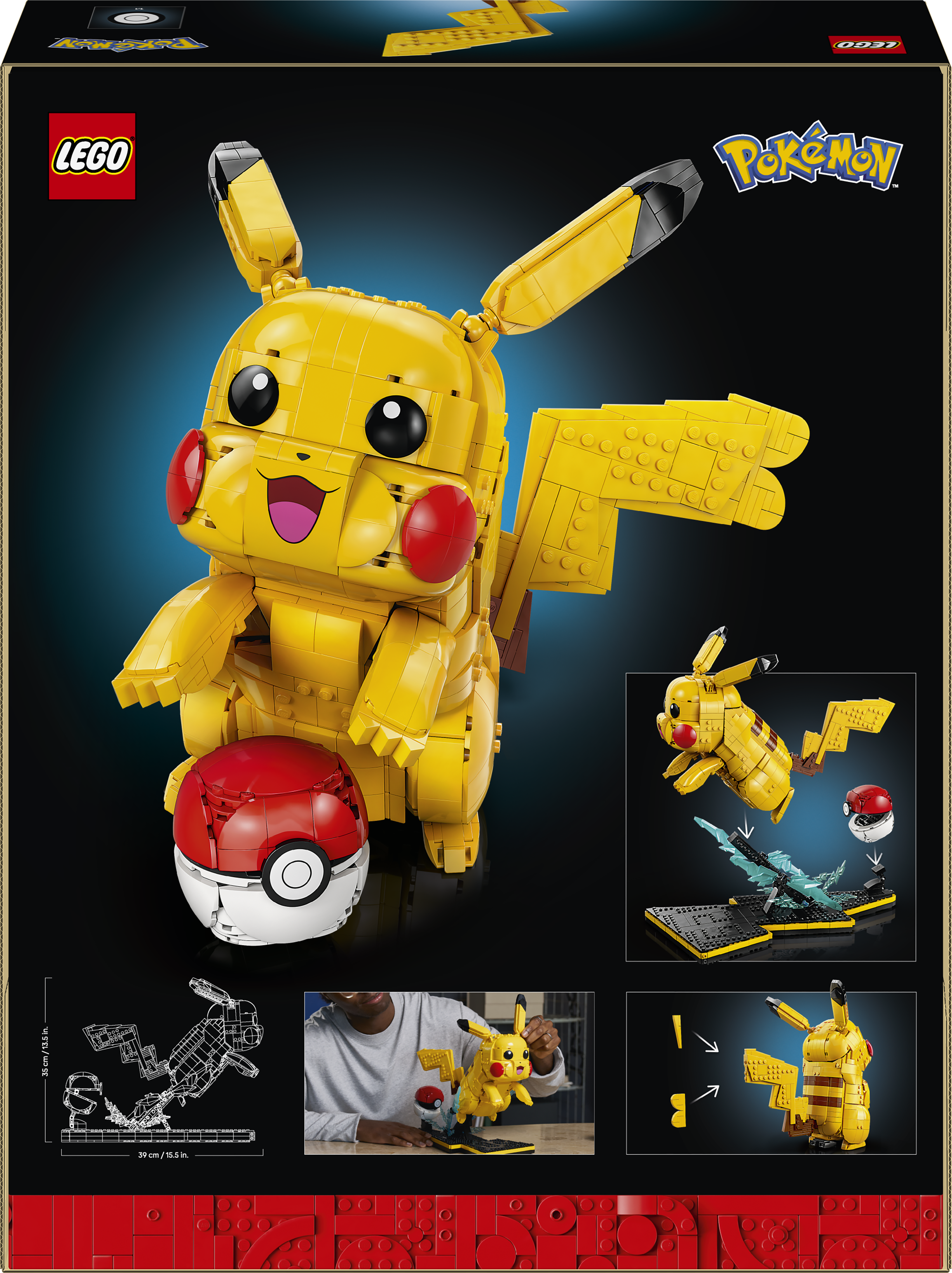 LEGO® Pokémon™ Pikachu og pokéball byggesett 72152