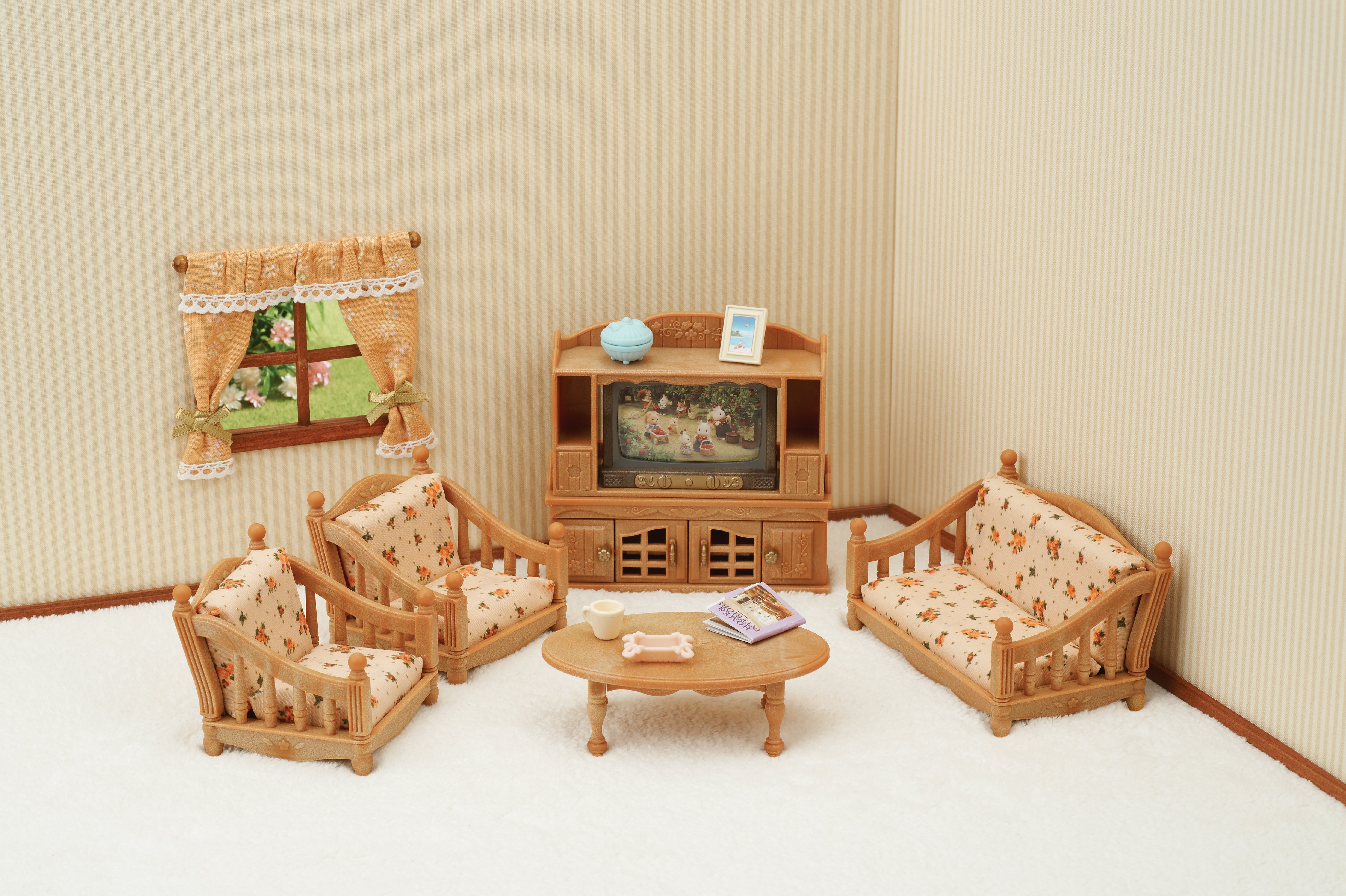Sylvanian Families - Sofagruppe med TV-sett