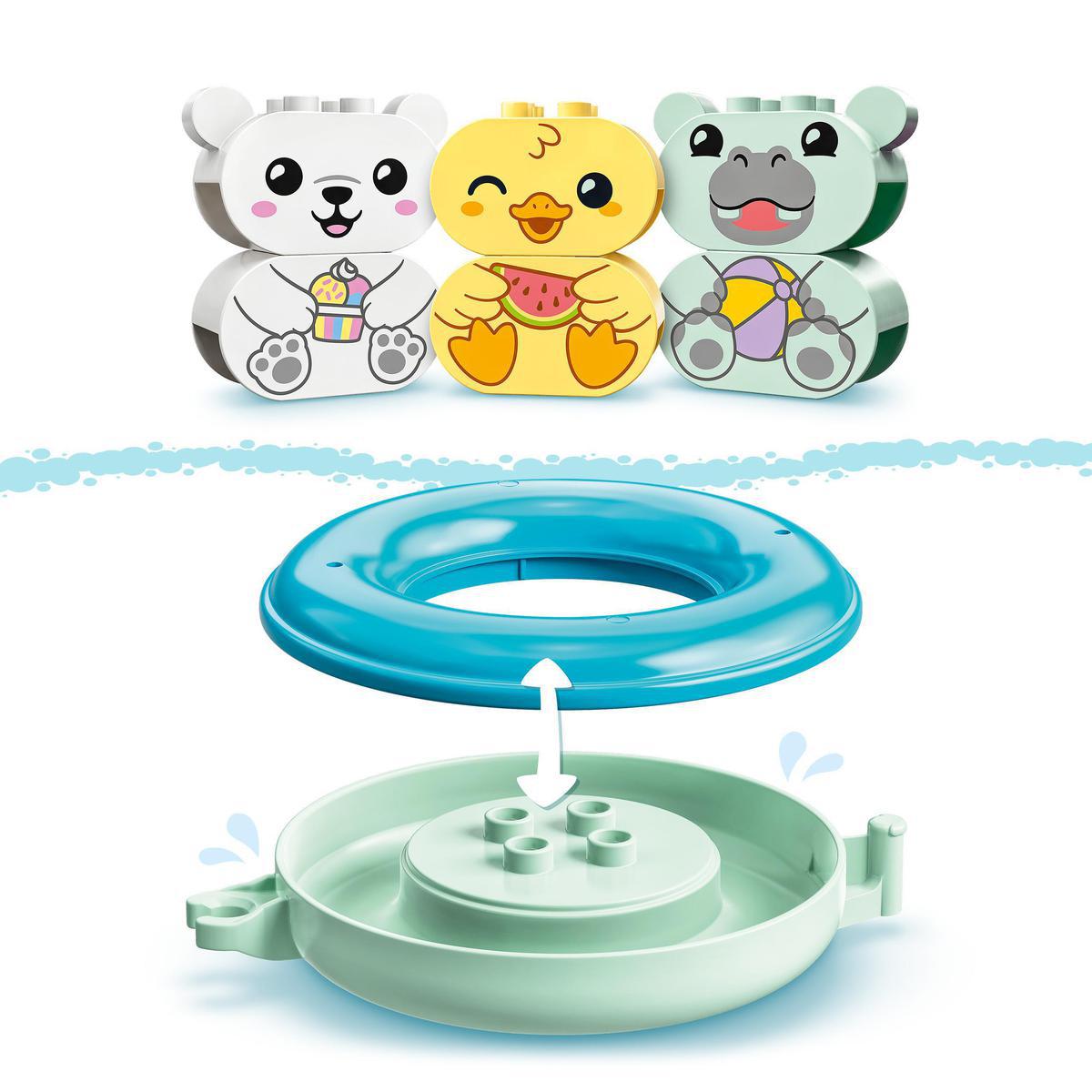 LEGO DUPLO Min Første 10965, Moro i badekaret: flytende dyretog