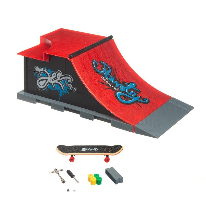 Skills, Finger skateboard, bakke