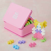 Plus-Plus BIG 3D Byggesett 70 deler i metallboks (Pastell)