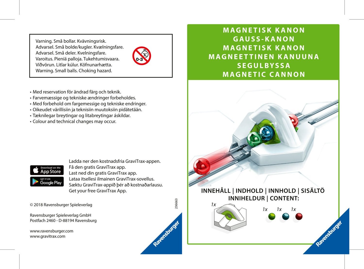 GraviTrax, Magnetkanon