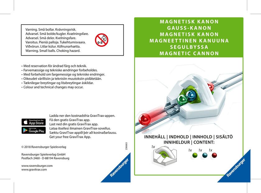 GraviTrax, Magnetkanon