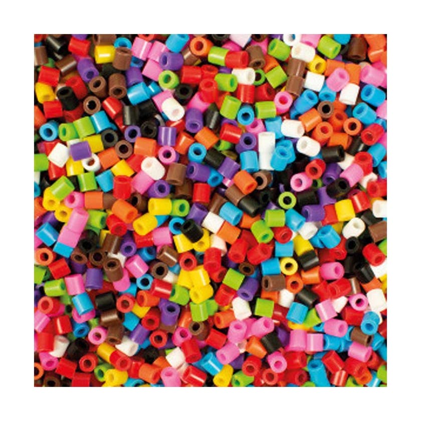 Rørperler i bøtte 5000stk fargemiks