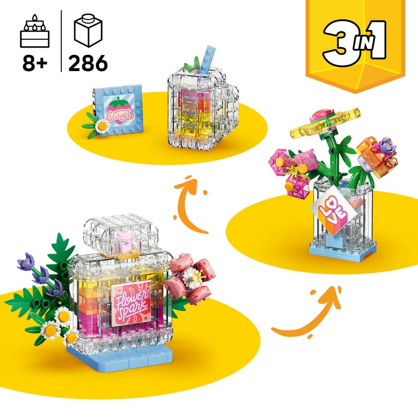 LEGO® Creator 3-i-1 Parfymeflaske med blomsterdekor 31383