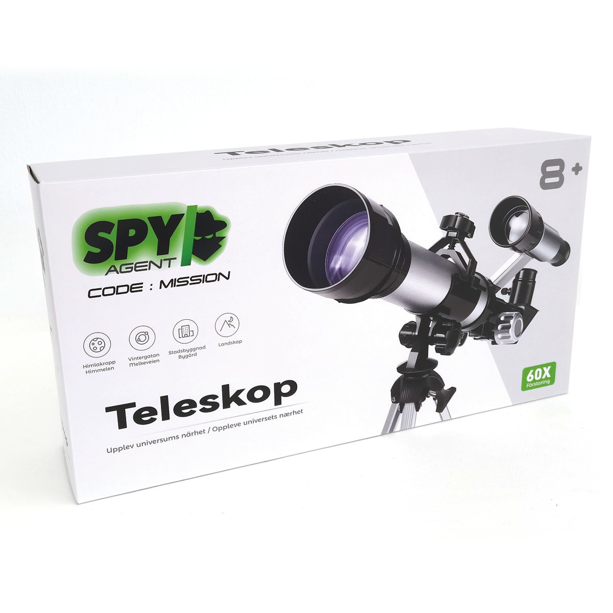 Spy Agent Teleskop – 60x forstørrelse for barn fra 8 år