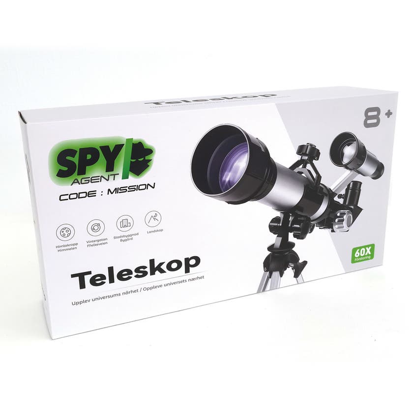 Spy Agent Teleskop – 60x forstørrelse for barn fra 8 år