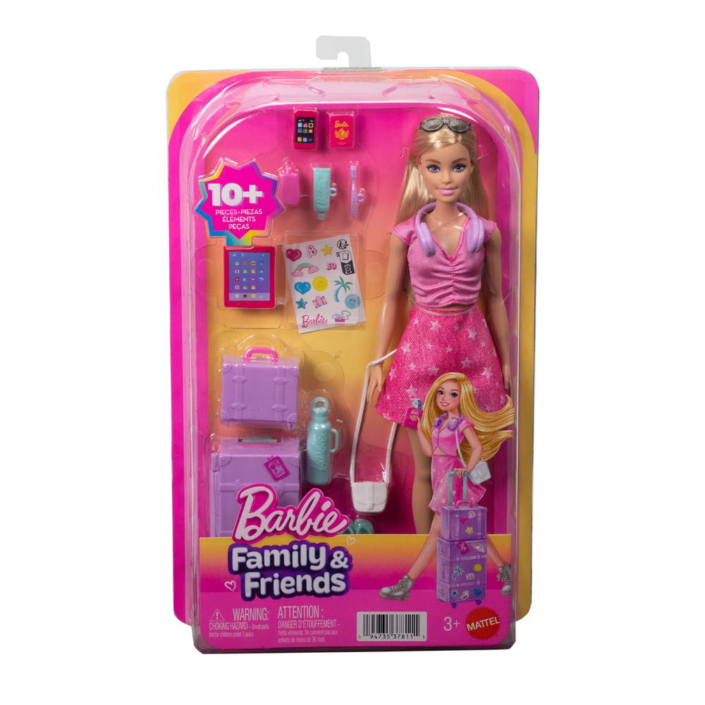 Barbie Limitless Adventure Malibu Motedukke med Reiseutstyr