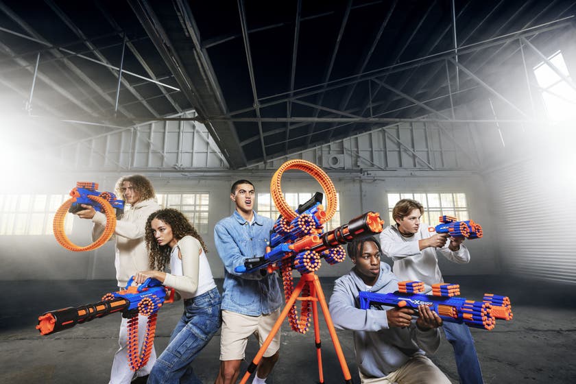 XSHOT Insanity Motorisert Rage Fire Gatling-pistol med stativ