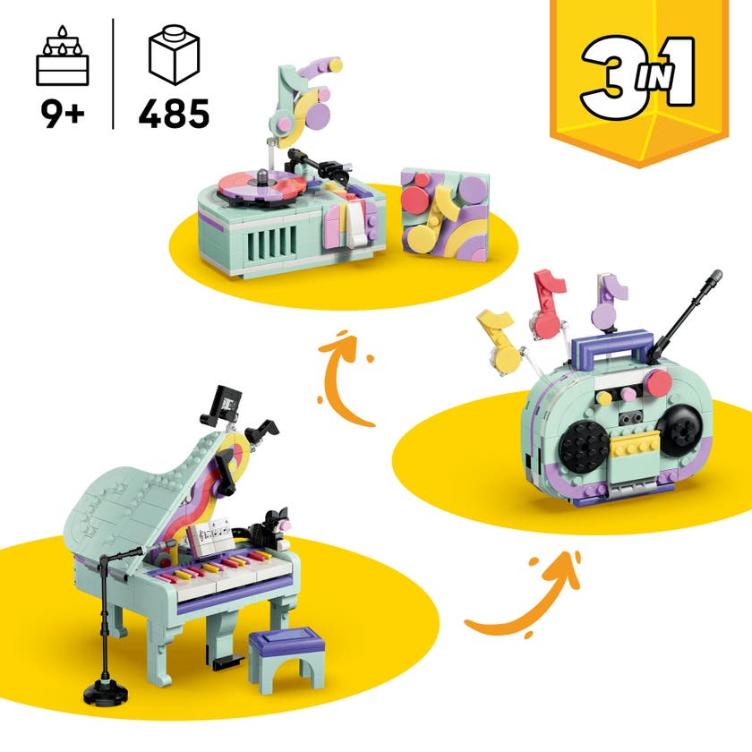 LEGO® Creator 3-i-1 Dekorativt flygel med katt 31392