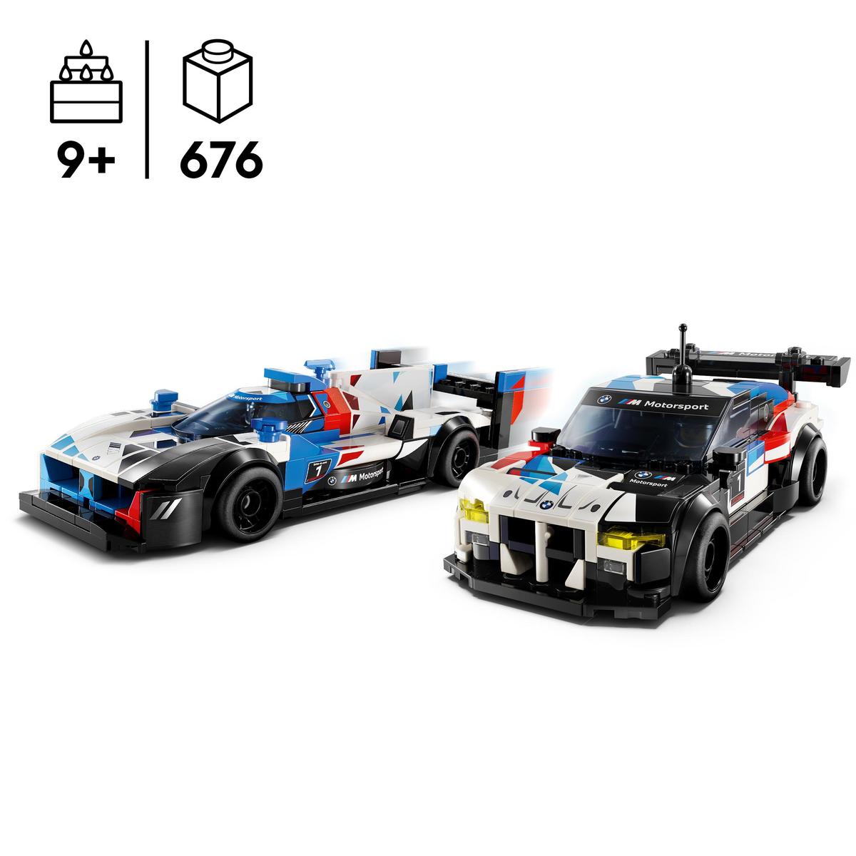 LEGO 76922, BMW M4 GT3 og BMW M Hybrid V8 racerbiler