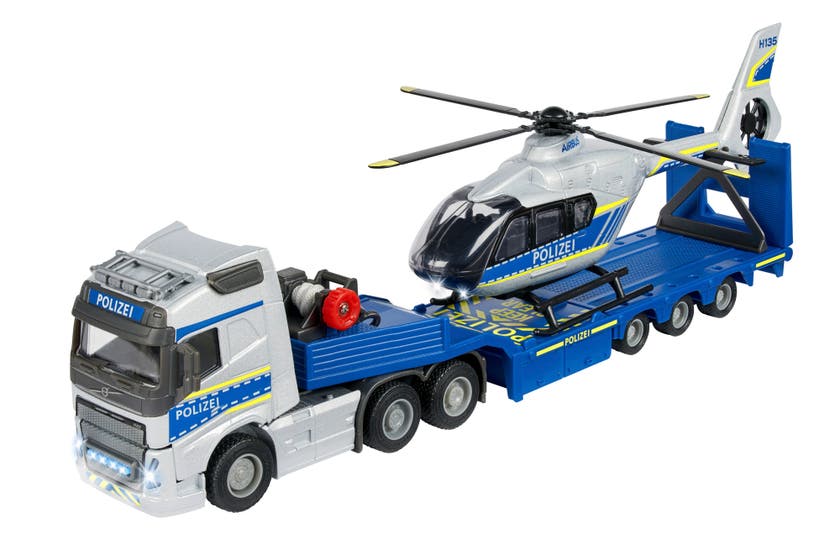 Volvo Lastebil + Airbus Politihelikopter