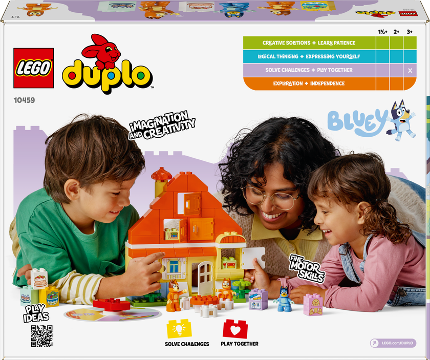 LEGO® DUPLO® Blueys hus med huskespill, interaktivt 10459