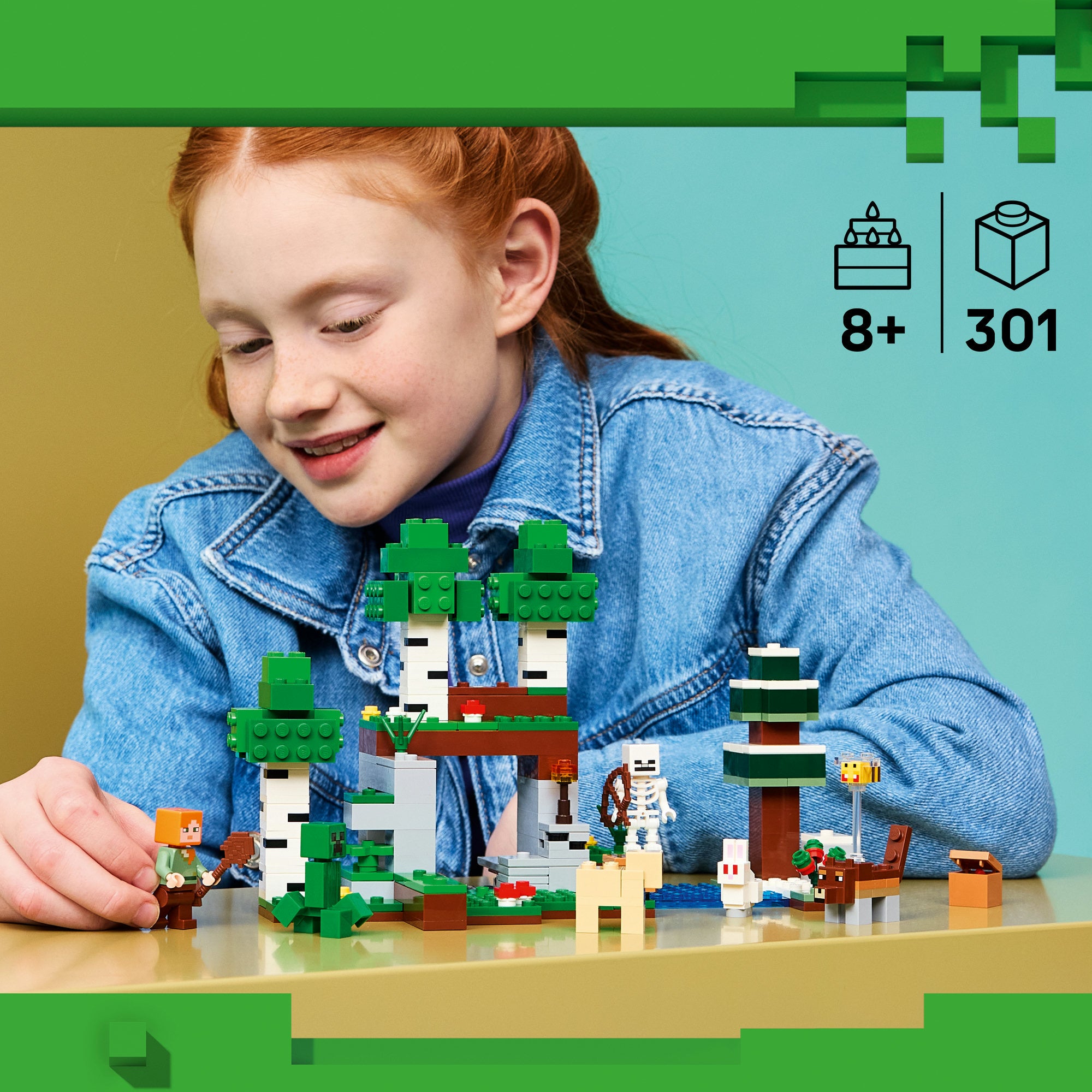 LEGO® Minecraft® Eventyr den første natten, byggeleke 21593
