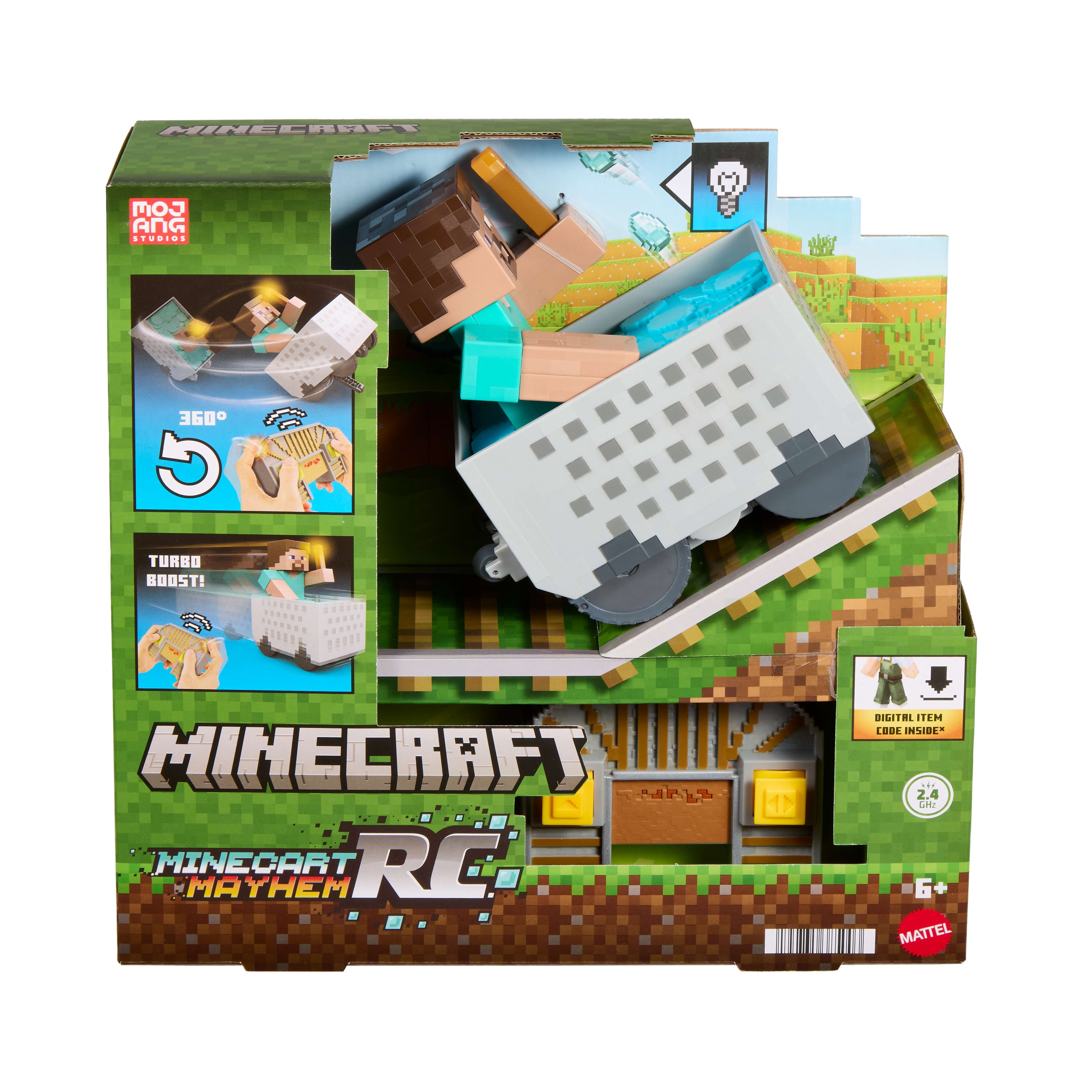 Minecraft Minecart RC med Steve