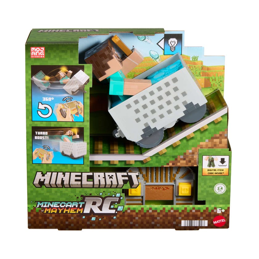 Minecraft Minecart RC med Steve