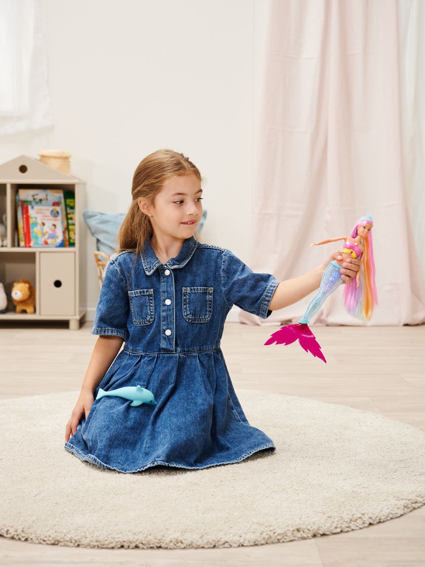 Steffi Love Mermaidizing dukke med lysende hale og delfin