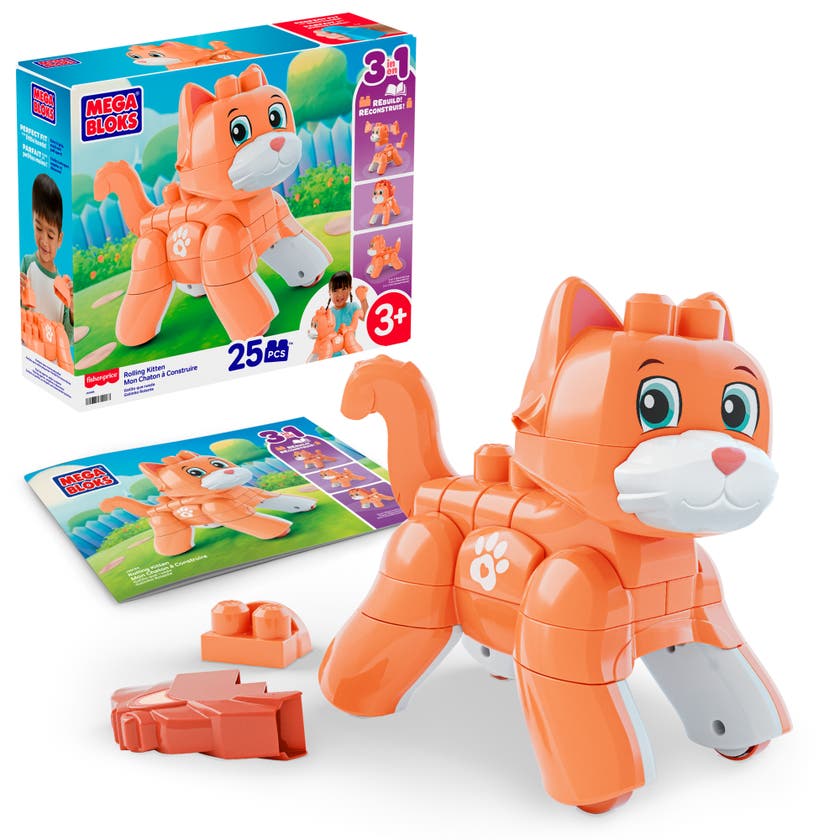 MEGA BLOKS Rullende Kattunge 25 deler