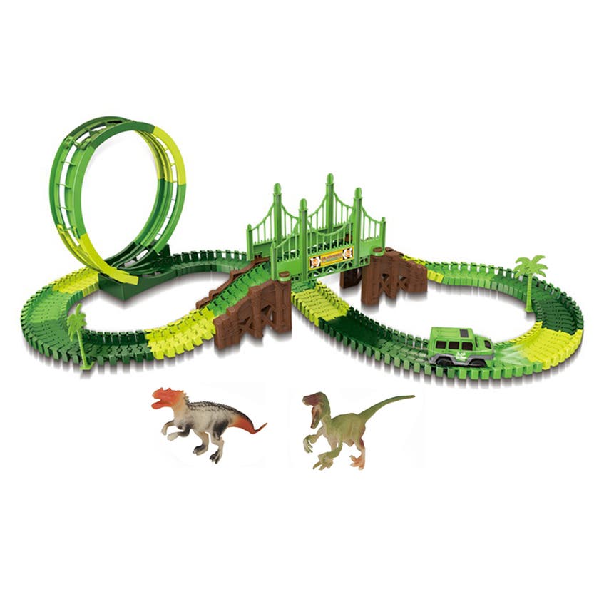 Clixtracks Dinosaur-racerbane 178 deler