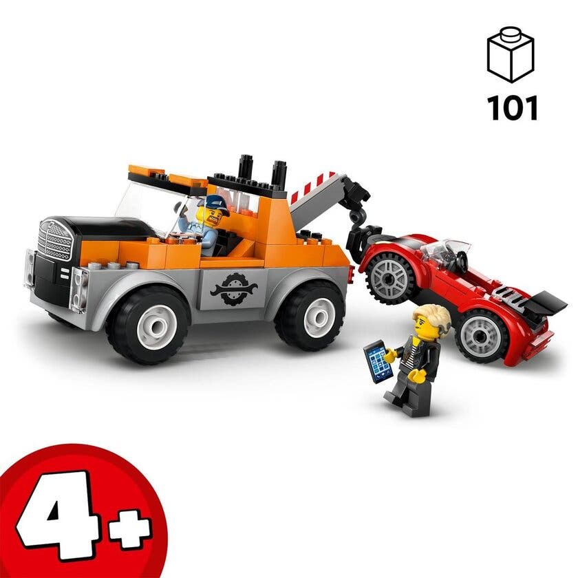 LEGO City 60435, Bergingsbil og sportsbilreparasjon