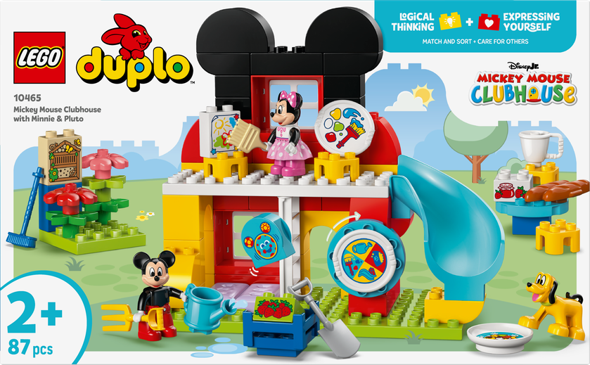 LEGO® DUPLO® │Disney Mikkes Klubbhus med Minni og Pluto, småbarnsleke 10465