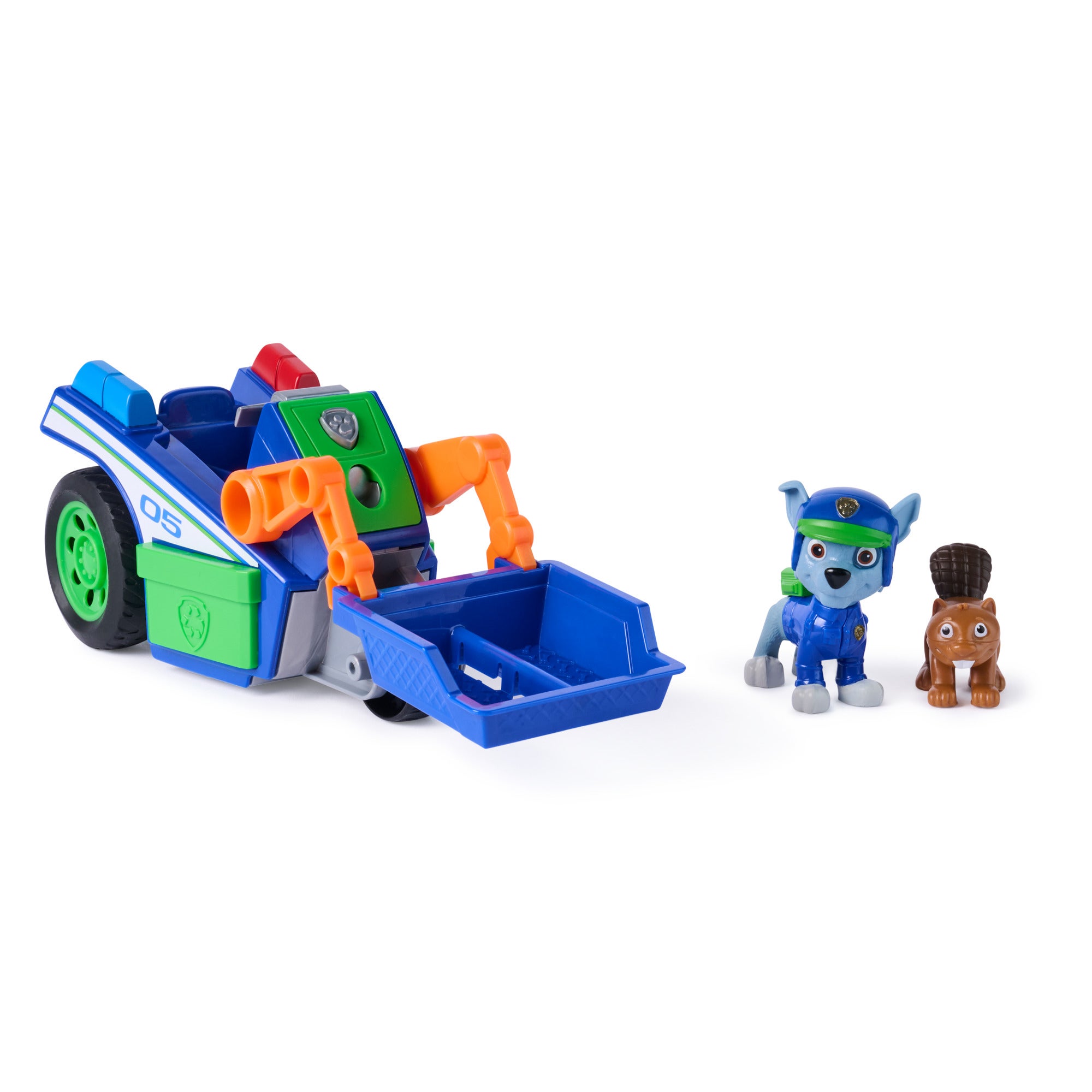 Paw Patrol Rockys Rescue Recycler med figur og ekorn