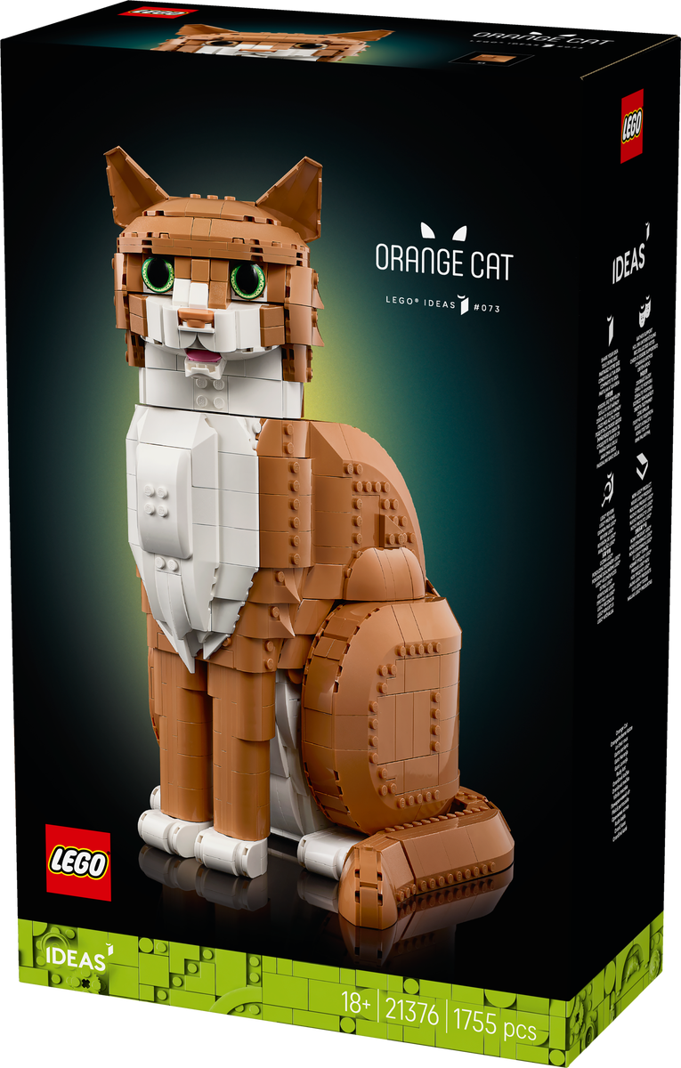 LEGO® Ideas Oransje katt, byggbar dyrefigur 21376