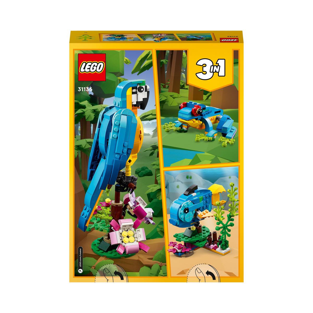 LEGO Creator 31136, Eksotisk papegøye